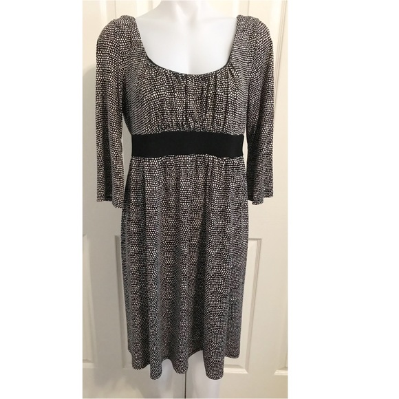 Tiana B, Babydoll Style Patterning Dress - Picture 2 of 7